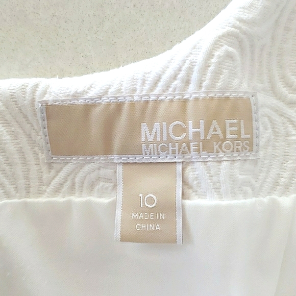 Michael Kors White Dress, Size 10 - Picture 6 of 8